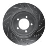 R1 02-05 Ford Explorer Front Left Drilled & Slotted Silver Brake Rotor