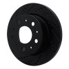 R1 14-21 Ram Promaster 2500 Rear Left Drilled & Slotted Black Brake Rotor