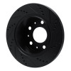 R1 14-21 Ram Promaster 2500 Rear Left Drilled & Slotted Black Brake Rotor