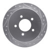 R1 97-04 Ford F-150 4WD Rear Right Drilled & Slotted Silver Brake Rotor