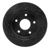 R1 00-02 Dodge Ramcharger (Mexico) Front Right Drilled & Slotted Black Brake Rotor