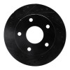 R1 94-99 Dodge Ramcharger (Mexico) Front Left Drilled & Slotted Black Brake Rotor
