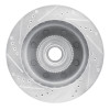 R1 99-02 Ford F-250 2WD (Super Duty) Front Right Drilled & Slotted Silver Brake Rotor EDZ-54163R