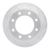 R1 99-05 Ford F-250 2WD (Super Duty) Rear Right Drilled & Slotted Silver Brake Rotor