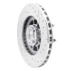 R1 95-97 Ford Ranger (USA/Canada) Front Left Drilled & Slotted Silver Brake Rotor EDZ-54156L