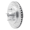 R1 97-00 Ford F-150 RWD Front Right Drilled & Slotted Silver Brake Rotor