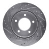 R1 97-04 Ford F-150 4WD Front Right Drilled & Slotted Silver Brake Rotor EDZ-54147R
