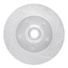 R1 97-99 Ford F-150 RWD Front Right Drilled & Slotted Silver Brake Rotor EDZ-54145R