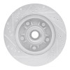 R1 97-99 Ford F-150 RWD Front Right Drilled & Slotted Silver Brake Rotor EDZ-54145R