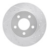 R1 95-02 Ford Ranger (USA/Canada) Front Right Drilled & Slotted Silver Brake Rotor