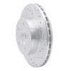 R1 95-02 Ford Ranger (USA/Canada) Front Right Drilled & Slotted Silver Brake Rotor