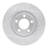 R1 95-02 Ford Ranger (USA/Canada) Front Right Drilled & Slotted Silver Brake Rotor