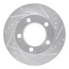 R1 94-96 Ford F-150 4WD Front Right Drilled & Slotted Silver Brake Rotor