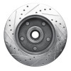 R1 94-01 Ford E-150 Econoline Club Wagon Front Right Drilled & Slotted Silver Brake Rotor
