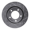 R1 76-93 Ford F-150 4WD Front Left Drilled & Slotted Silver Brake Rotor EDZ-54109L
