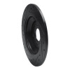 R1 16-25 Ford Focus Rear Right Drilled & Slotted Black Brake Rotor