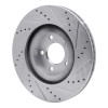R1 07-15 Ford Edge Front Left Drilled & Slotted Silver Brake Rotor