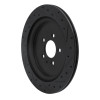 R1 13-14 Ford Mustang Rear Left Drilled & Slotted Black Brake Rotor