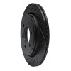 R1 15-17 Ford F-150 4WD Rear Left Drilled & Slotted Black Brake Rotor