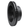 R1 11-22 Ford F-350 Super Duty 2WD Rear Right Drilled & Slotted Black Brake Rotor