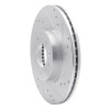 R1 06-13 Ford Fusion Front Right Drilled & Slotted Silver Brake Rotor