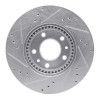 R1 06-13 Ford Fusion Front Right Drilled & Slotted Silver Brake Rotor