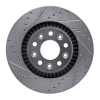R1 05-09 Ford Five Hundred Front Left Drilled & Slotted Silver Brake Rotor