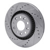 R1 05-09 Ford Five Hundred Front Left Drilled & Slotted Silver Brake Rotor