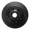 R1 05-07 Ford F-250 2WD (Super Duty) Front Left Drilled & Slotted Black Brake Rotor