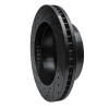 R1 05-12 Ford F-250 4WD (Super Duty) Front Right Drilled & Slotted Black Brake Rotor