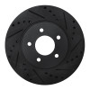 R1 05-12 Ford Escape Front Right Drilled & Slotted Black Brake Rotor