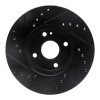 R1 90-03 Ford Escort Front Right Drilled & Slotted Black Brake Rotor