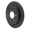 R1 02-06 Ford Expedition Rear Left Drilled & Slotted Black Brake Rotor
