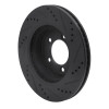 R1 02-05 Ford Explorer Front Left Drilled & Slotted Black Brake Rotor