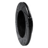 R1 91-02 Saturn SW1 Front Right Drilled & Slotted Black Brake Rotor