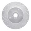 R1 68-70 Ford Falcon Front Left Drilled & Slotted Silver Brake Rotor