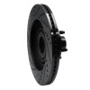 R1 01-05 Ford Explorer Sport Front Right Drilled & Slotted Black Brake Rotor