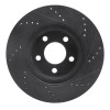 R1 01-11 Ford Ranger (USA/Canada) Front Left Drilled & Slotted Black Brake Rotor