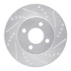 R1 03-10 Chevrolet Cobalt Front Right Drilled & Slotted Silver Brake Rotor