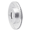 R1 03-10 Chevrolet Cobalt Front Right Drilled & Slotted Silver Brake Rotor