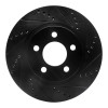 R1 01-11 Ford Explorer Sport Front Right Drilled & Slotted Black Brake Rotor