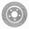 R1 98-02 Chevrolet Camaro Rear Left Drilled & Slotted Silver Brake Rotor