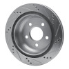 R1 98-02 Chevrolet Camaro Rear Left Drilled & Slotted Silver Brake Rotor