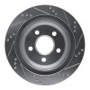 R1 98-02 Chevrolet Camaro Rear Left Drilled & Slotted Silver Brake Rotor