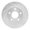 R1 97-05 Buick Century Front Right Drilled & Slotted Silver Brake Rotor