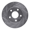 R1 97-05 Buick Regal Front Left Drilled & Slotted Silver Brake Rotor