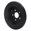 R1 08-17 Chevrolet SS Rear Left Drilled & Slotted Black Brake Rotor