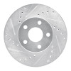 R1 90-05 Buick Skylark Front Left Drilled & Slotted Silver Brake Rotor