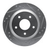 R1 85-92 Chevrolet Camaro Rear Right Drilled & Slotted Silver Brake Rotor