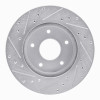 R1 78-81 Pontiac Firebird Rear Right Drilled & Slotted Silver Brake Rotor
